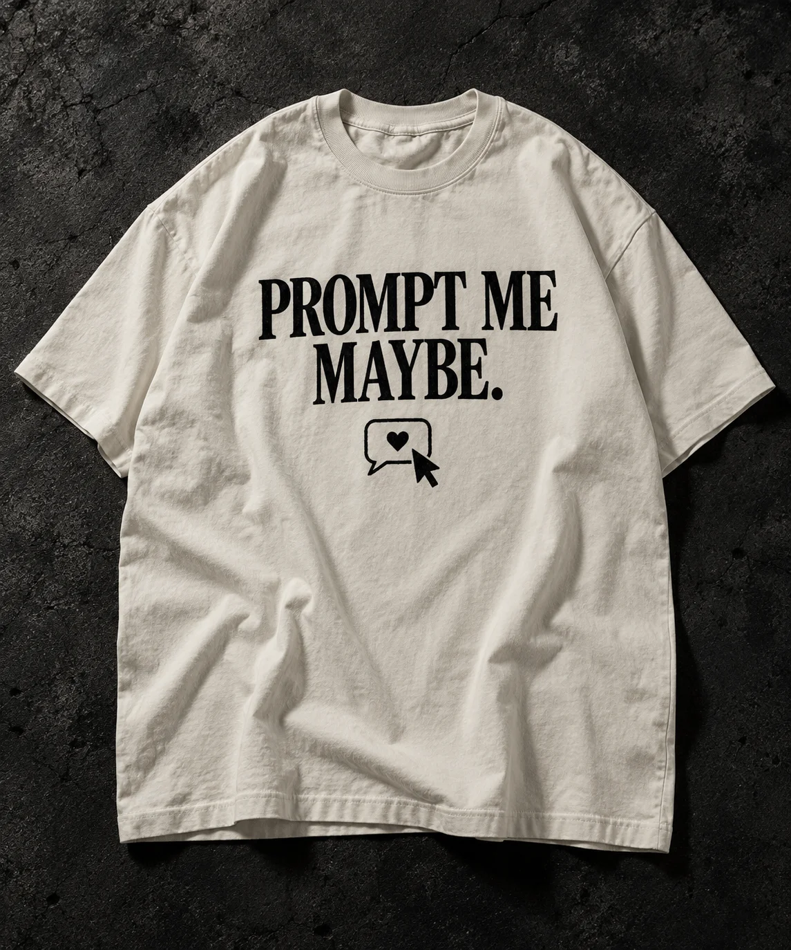 Original Prompt Me Maybe graphic tee concept